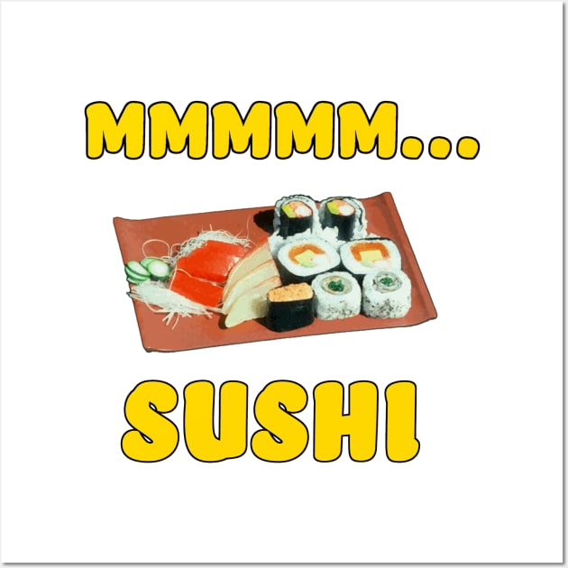 Mmmm... Sushi Wall Art by Naves